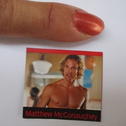 matthew mcconaughey photo miniature picture 25x35 mm for 1:12 th dollhouse wall
