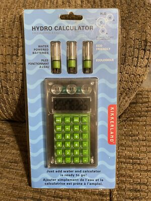 Kikkerland Hydro Calculator Eco Friendly Uses Water NIP NEW