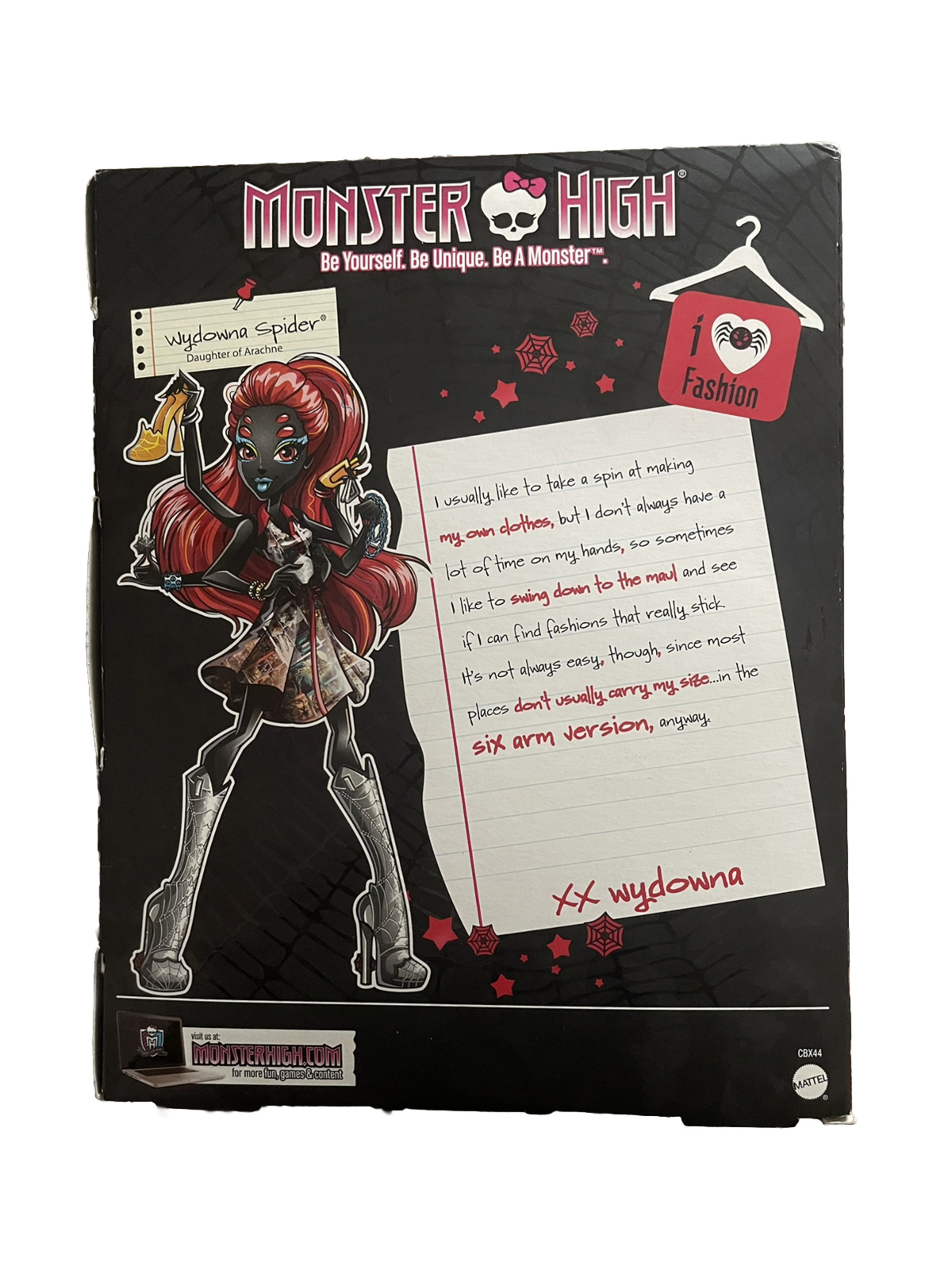 Monster High Wydowna Spider I love Fashion 2014 NEW IN BOX