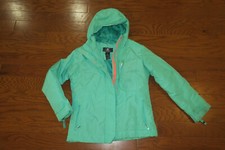 M 8 CHAMPION NYLON GIRL GREEN WINTER JACKET VERY GOOD