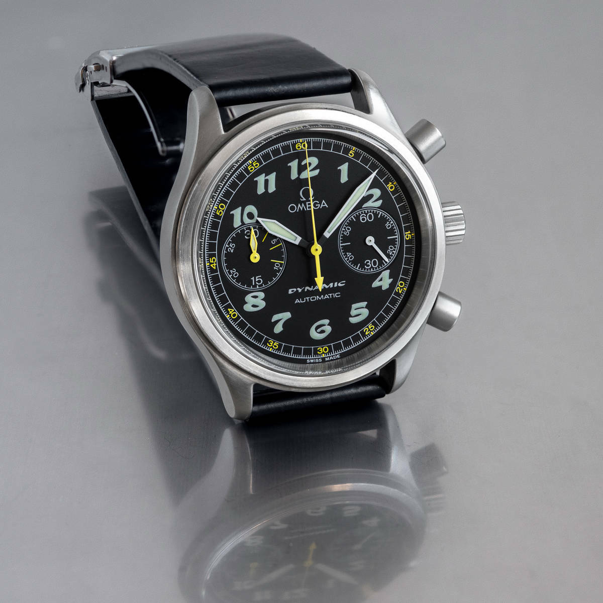 OMEGA Dynamic Men's Black Watch - 1750310 for sale online | eBay