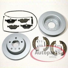 Für BMW 3er E46 - Bremsen Set beschichtet belüftet Handbremse Zubehör für hinten