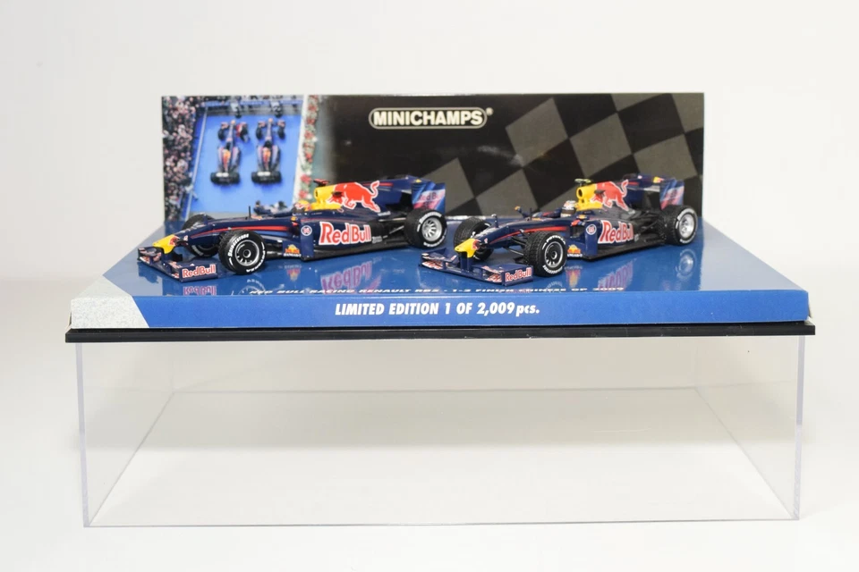 A95 1:43 MINICHAMPS 402 091415 RED BULL RACING RENAULT RB5 1-2 CHINESE GP 2009 - Bild 2 von 4