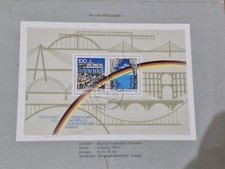 Commemorative Card With German Mini Stamp Sheet 9 November 1989