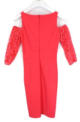 CHRISTIES A PORTER Shape Dress Women's (IT) 42 Three Quarter Sleeve Lace Fitted - Picture 2 of 10