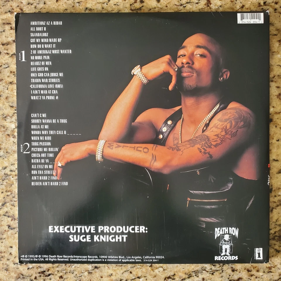 2Pac все Eyez на мне смерти RowInterscope записи 314524 2041 4Vinyl LP G2U - Изображение 2 из 4