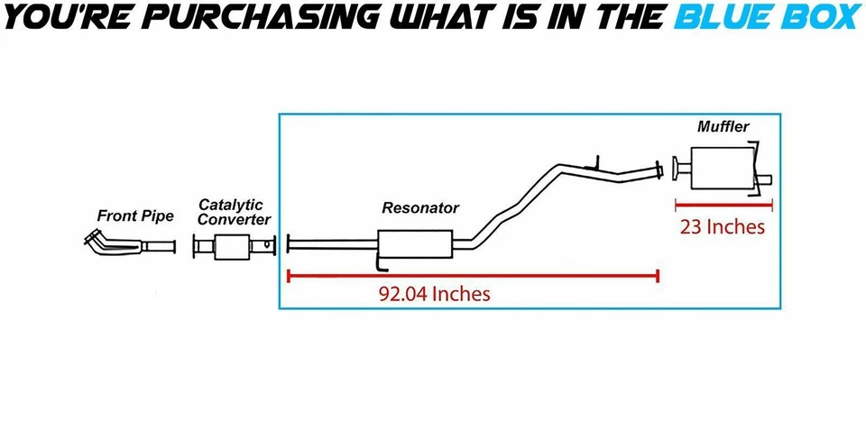 Kit de sistema de escape silenciador tubo resonador compatible con: Honda CRV 1997-2001 2,0 L Foto 4 de 4