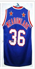 1970's Lemon #36 Harlem Basketball Jersey Sewn Blue