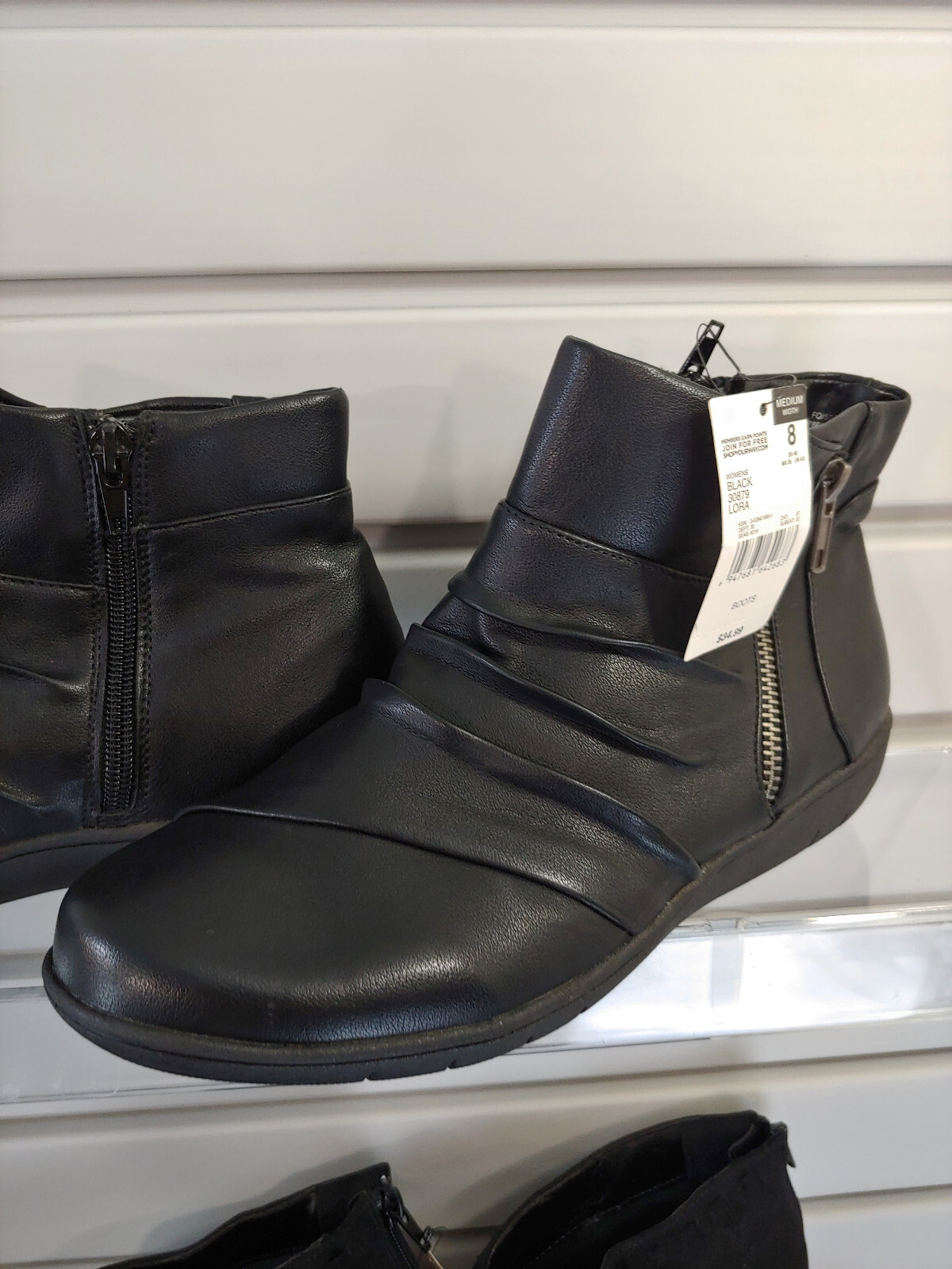 Lotto di 6 paia scarpe da donna taglia 8 tacchi stivali piatti mocassini pantofole sandali 896