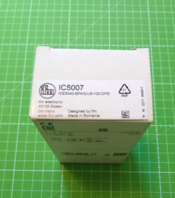 IFM Induktiver Sensor IC5007 ICE3040-BPKG/US-100-DPS Neu+OVP, 4021179080637