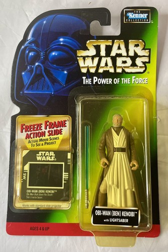 Obi-Wan Kenobi Freeze Frame Star Wars Power of the Force Action Figure Sealed!