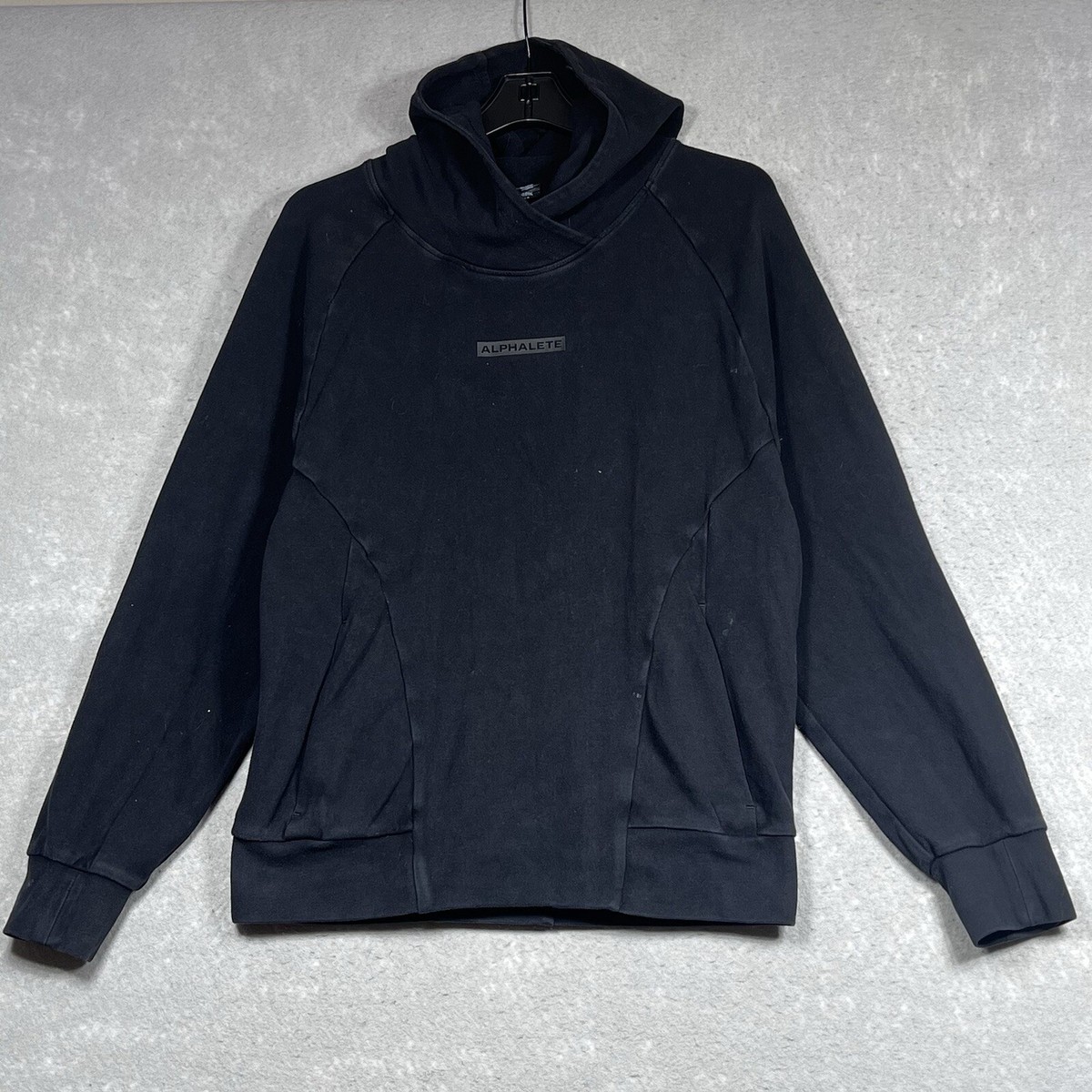 Gymshark Sweatshirt Mens Size Medium Black Pullover Fleece Hoodie