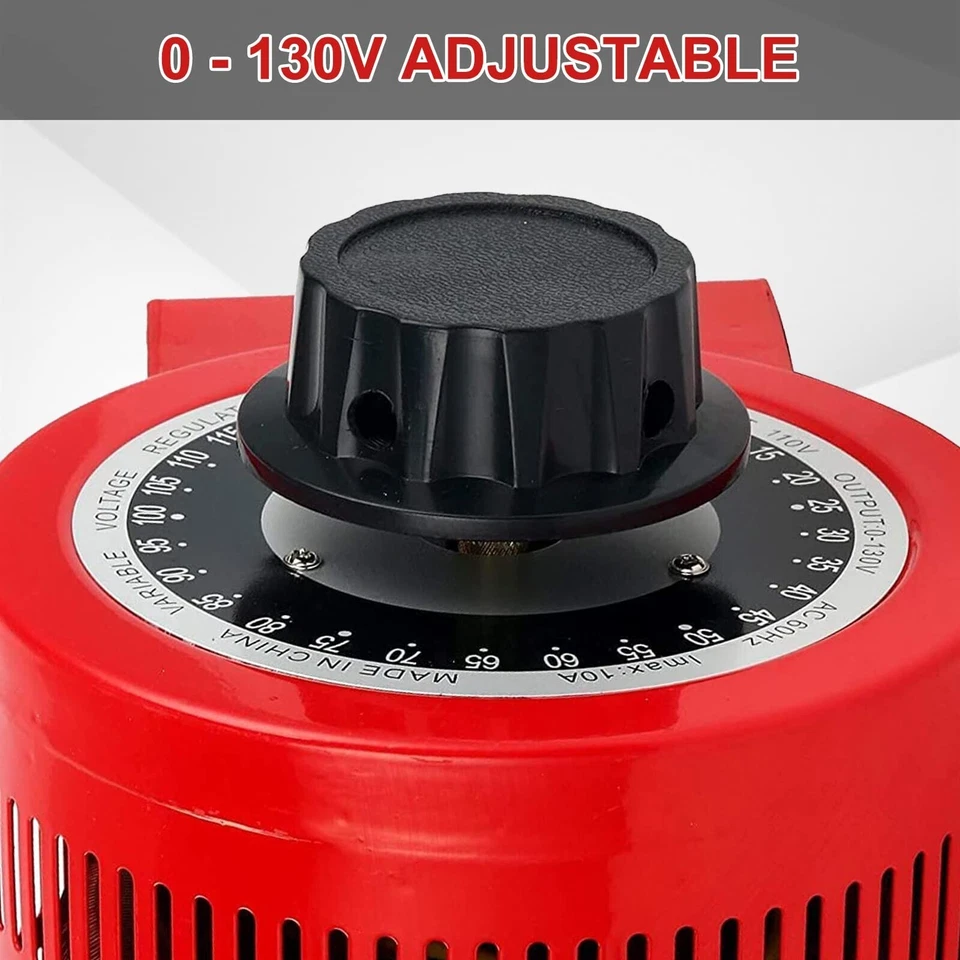 YaeCCC 10Amp Variac Variable Transformer Auto Voltage Converter Regulator 0-130V - Image 4 of 4