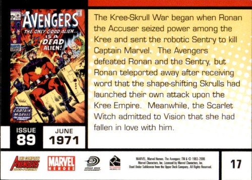 Complete Avengers 1963-Present 06 Rittenhouse Complete Your Set You Pick Marvel - Picture 35 of 163