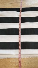 Richloom Solarium Outdoor Cabana Stripe Black fabric by the yard stock 15