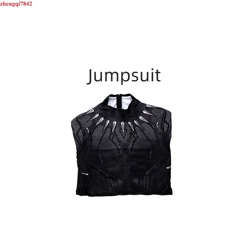 Pantera Negra Adulto Zentai Cosplay Disfraz Mono Body Halloween Utilería Regalo Foto 4 de 4