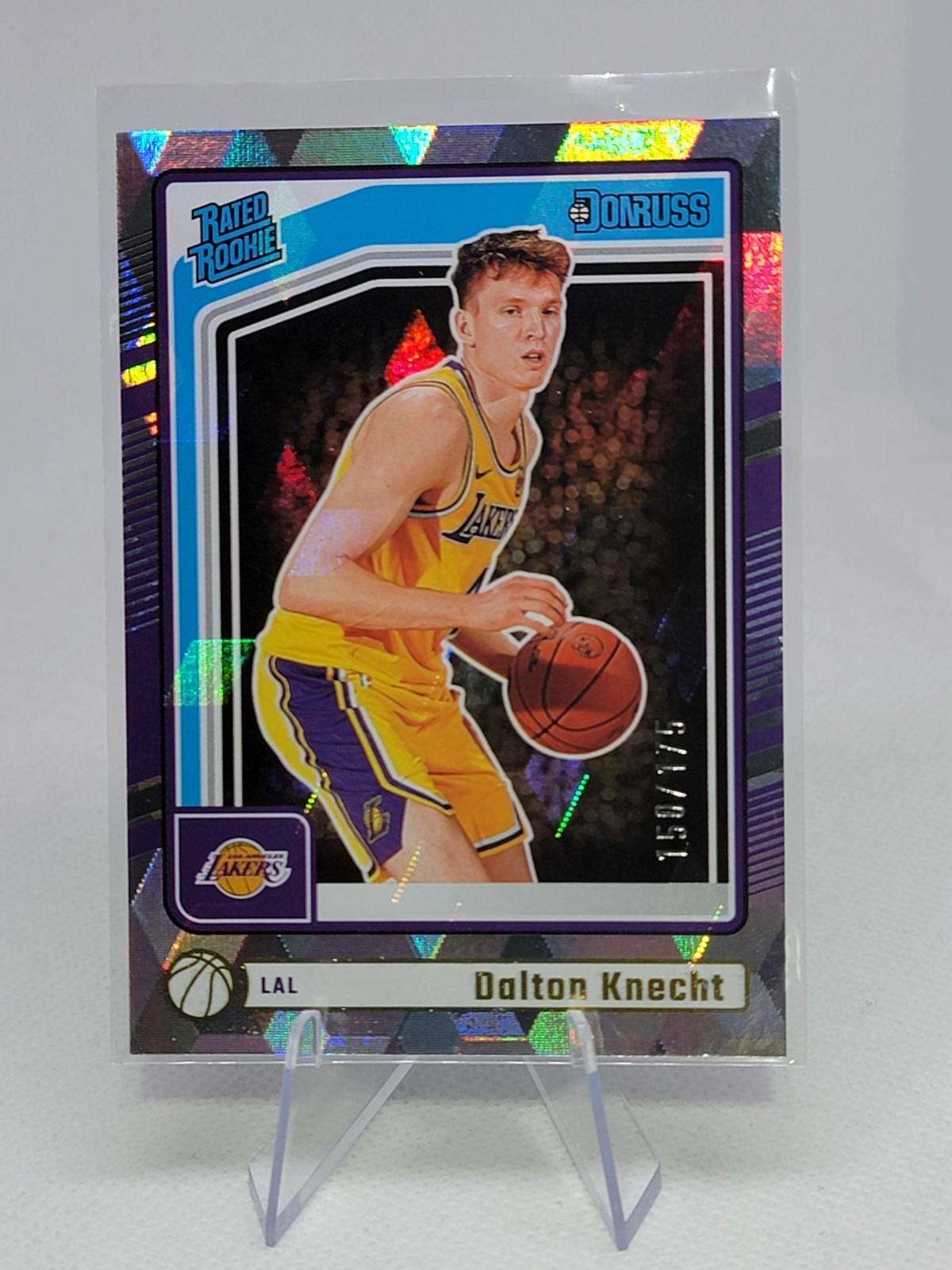 Dalton Knecht  2024-25 Panini Donruss Rated Rookie #227 Cubic 150/175 Lakers