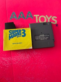 Super Mario Bros 3 NES Cartridge And Manual