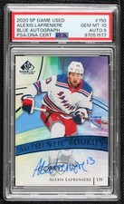 2020 SP Game Used Authentic Rookies Blue Alexis Lafreniere #150 PSA 10 Auto 0z4x