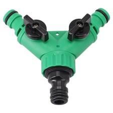 Y Shape Garden Water Pipe Connectors Plastic Valve Hose Splitter Valve