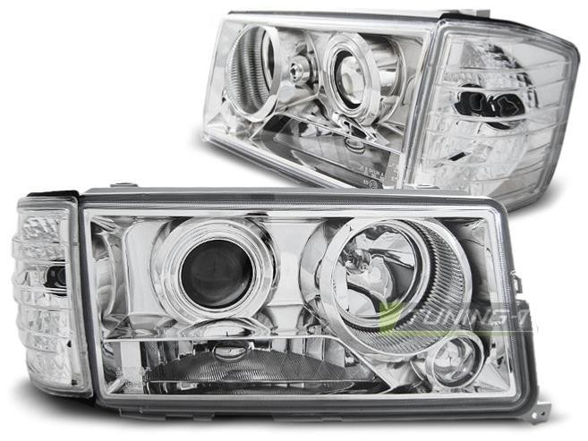 Phares Mercedes 190 W201 anti jaunissement look chrome miroir
