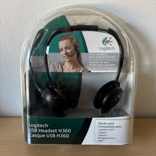 Logitech H360 USB Headset Black - NOS SEALED