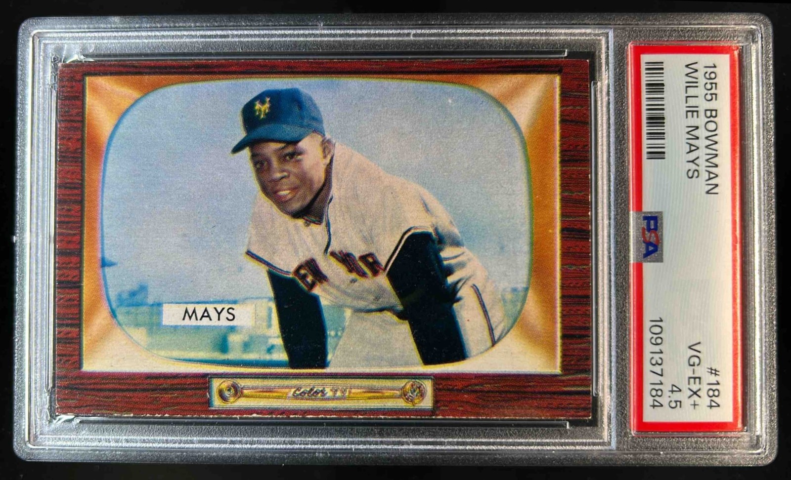 1955 Bowman Willie Mays #184 Giants PSA 4.5