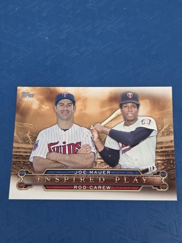 Joe Mauer, Rod Carew #I-6 2015 Topps Inspired Play card