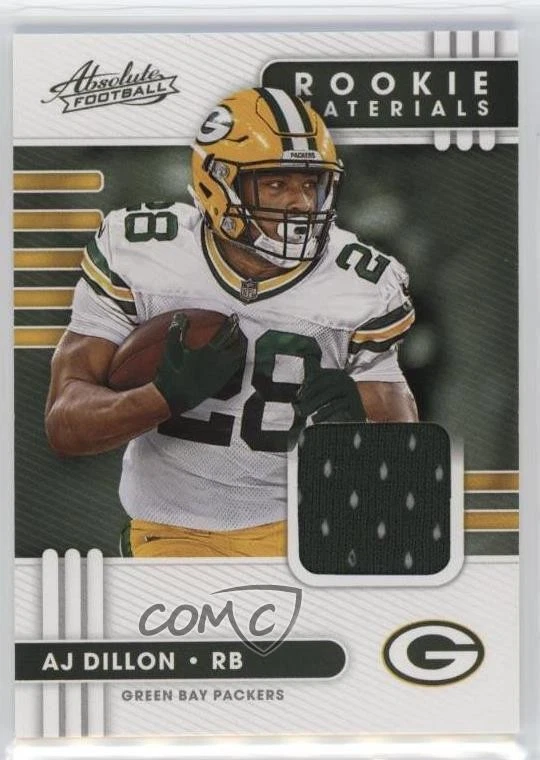 AJ Dillon Panini Absolute Rookie Materials #24 Base