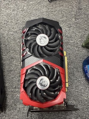 MSI GeForce GTX 1050 Ti Gaming X 4G graphics card. Pre-owned