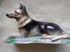 Vintage Branksome China Alsatian/German Shepherd Figurine