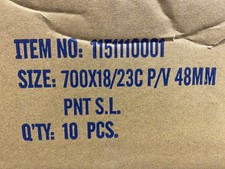 Set of 10 700c Road Bike Inner Tube - 700 x 18/23c - 48mm Presta Valve