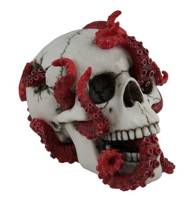 Veronese Resin Statues The Abyss Lurks Within Red Octopus Inhabiting A Human