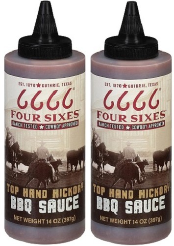 Four Sixes Top Hand Hickory BBQ Sauce 2 Pack - 第 1/2 張圖片
