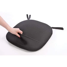 Large Black Body Positioner Seat Cushion for Mesh Office Chairs 19x18.5