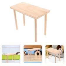 Wooden Hamster Platform: Cage Rest Stand - Perch Chew Toy - Small Animal Play