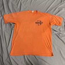 Vintage 80s Hershey PA Youth Soccer USA Orange T Shirt Size L READ USA Made