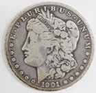 1901-O Morgan Silver Dollar $1 Circulated New Orleans 90% Silver Raw