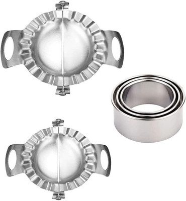 Hochwertiger Knödelmacher, Edelstahl Ravioli Ausstechformen (5 STÜCKE DUMPLING M