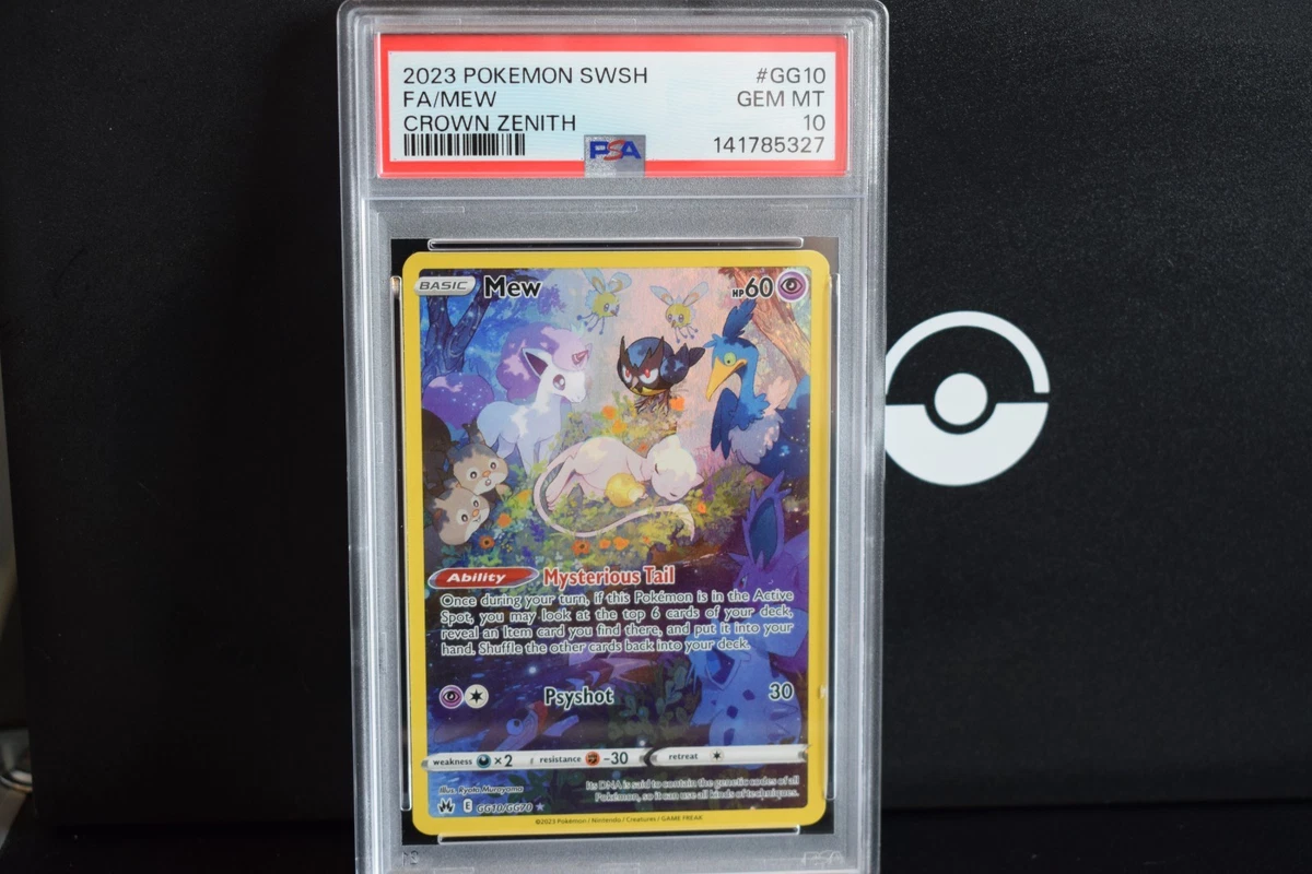 Mew Pokémon TCG PSA Grade 10 Individual Collectable Card Game