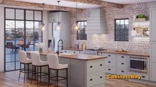 Silver Shaker Light Grey Color - RTA Kitchen Cabinets Only - 10FT Set