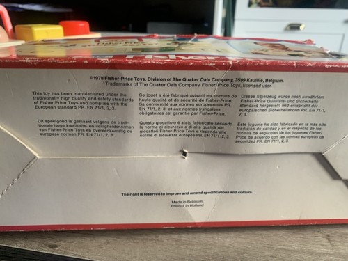 Vintage Fisher Price 1974 Shape Sorter Retro Toy Shapes With Box - Picture 6 of 8