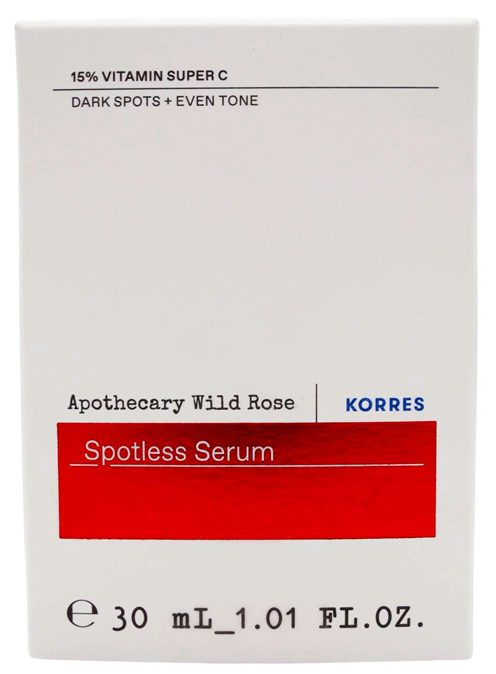 Аптечная сыворотка Korres Wild Rose Spotless, 2-фазная сыворотка-бустер, 30 мл, OVP NEU