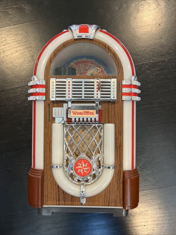 Vintage Wurlitzer Style Mini Jukebox Cassette Player Untested No batteries 