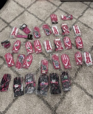 29 Pairs Of Nike Football Gloves xl xxl 3x,Nike Headband, Two Nike Arm Sleeves. 