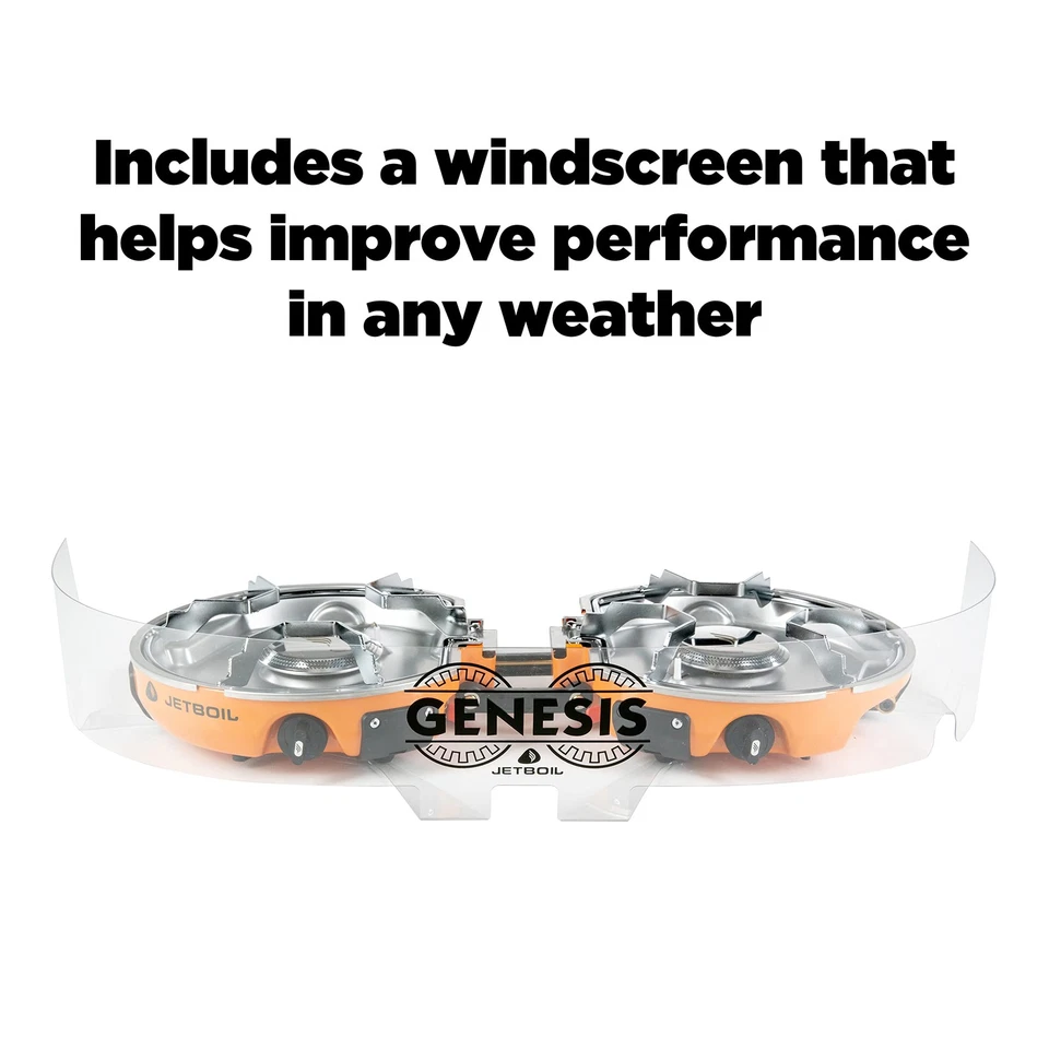 Fogão Jetboil Genesis Basecamp Camping Overlanding CookingSystem Panelas Laranja - Imagem 2 de 4