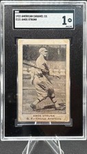 1922 American Caramel Co E121 Amos Strunk #NNO SGC 1 Poor Chicago Americans