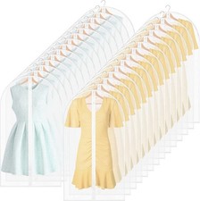 24'' x 40'' Clear Garment Bags Bulk Clear Hanging Clothes Cover