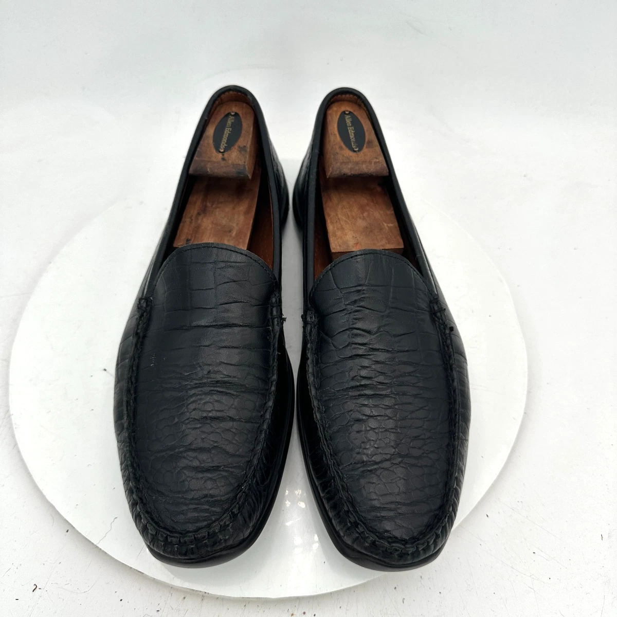Allen Edmonds Everett Loafers Mens  Black Leather Slip On Dress Shoes Men main image 2