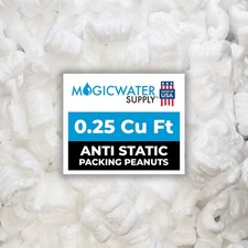 - .25 Cu Ft - White Packing Peanuts - Anti-Static S Shaped Cushion for Shippi...